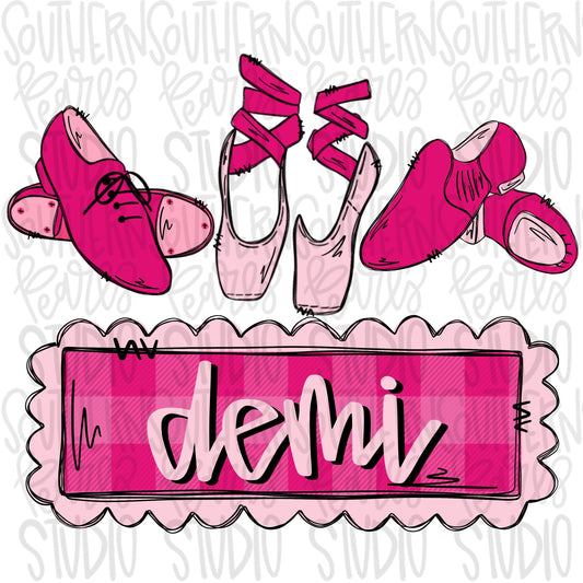 Dance trio name patch| Sublimation Design | Digital Download | Women’s Shirt | PNG design