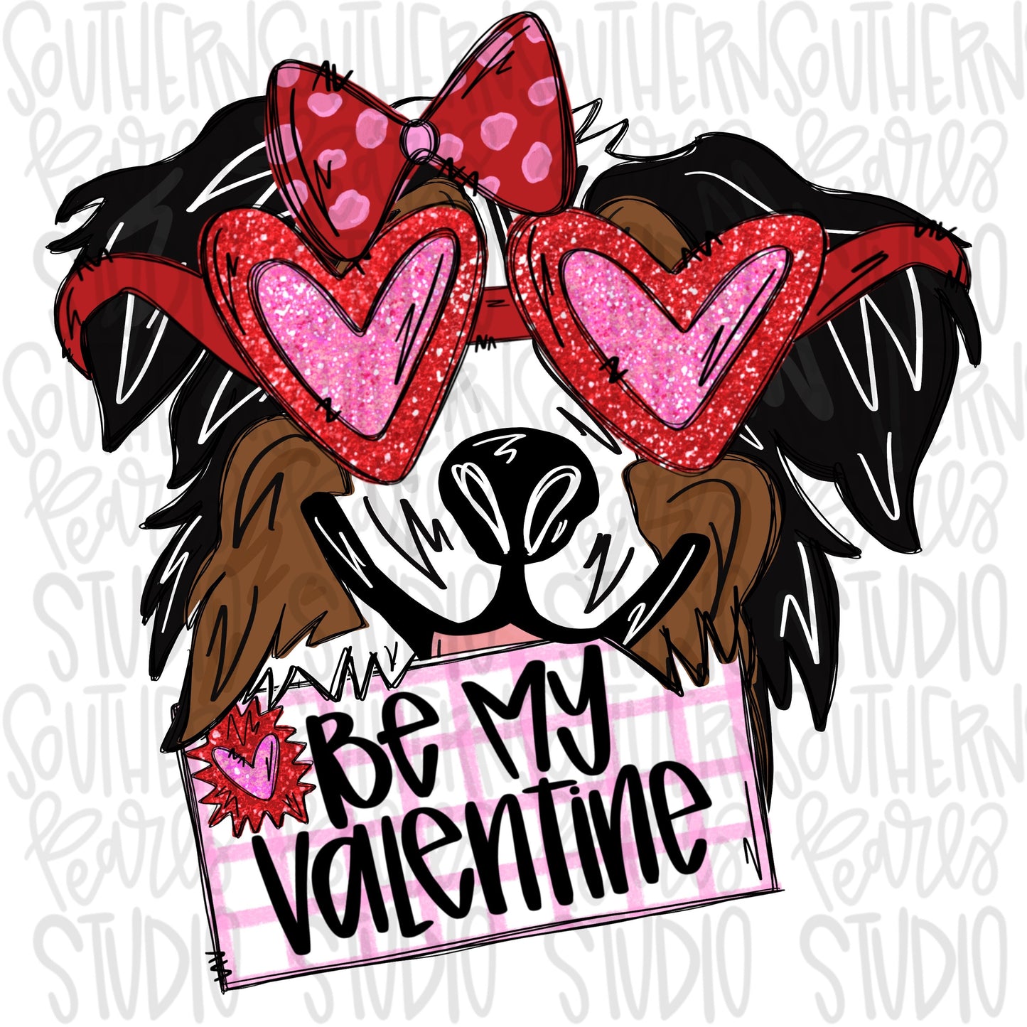 Be My Valentine Aussie Girl | Sublimation Design | Digital Download | Women’s, Kids Shirt PNG