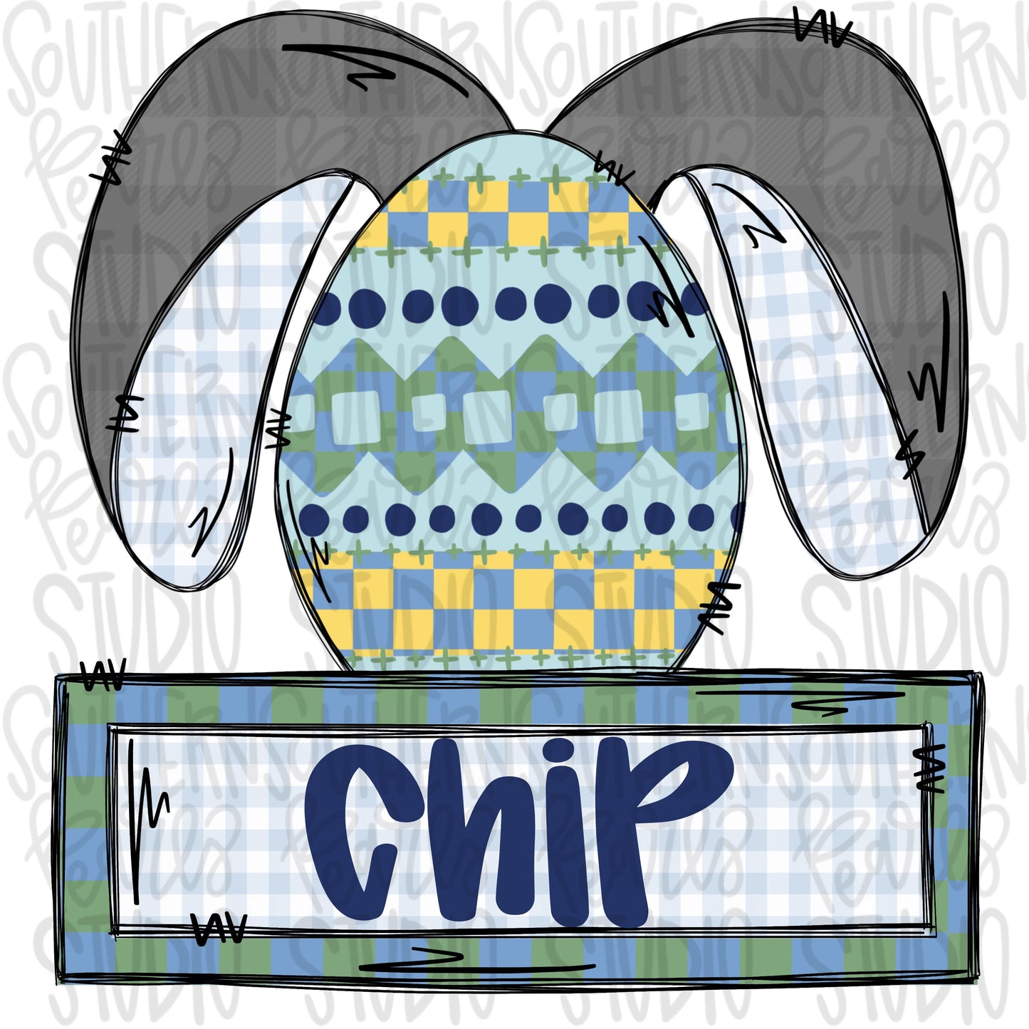 Easter Egg Bunny Name Patch Boy | Sublimation Design | Digital Download | Women’s, Kids Shirt PNG