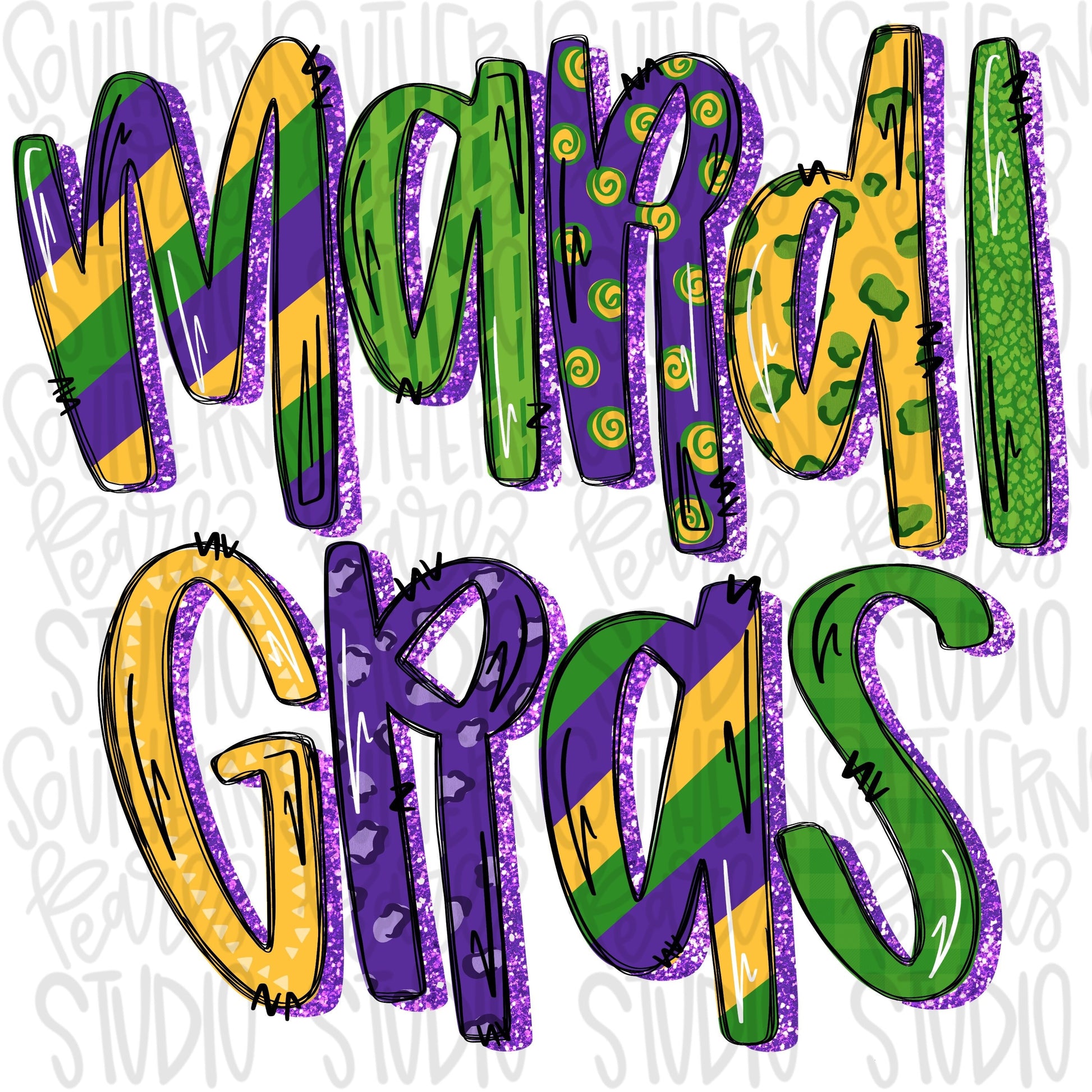 Mardi Gras | Sublimation Design | Digital Download | Women’s, Kids Shirt PNG