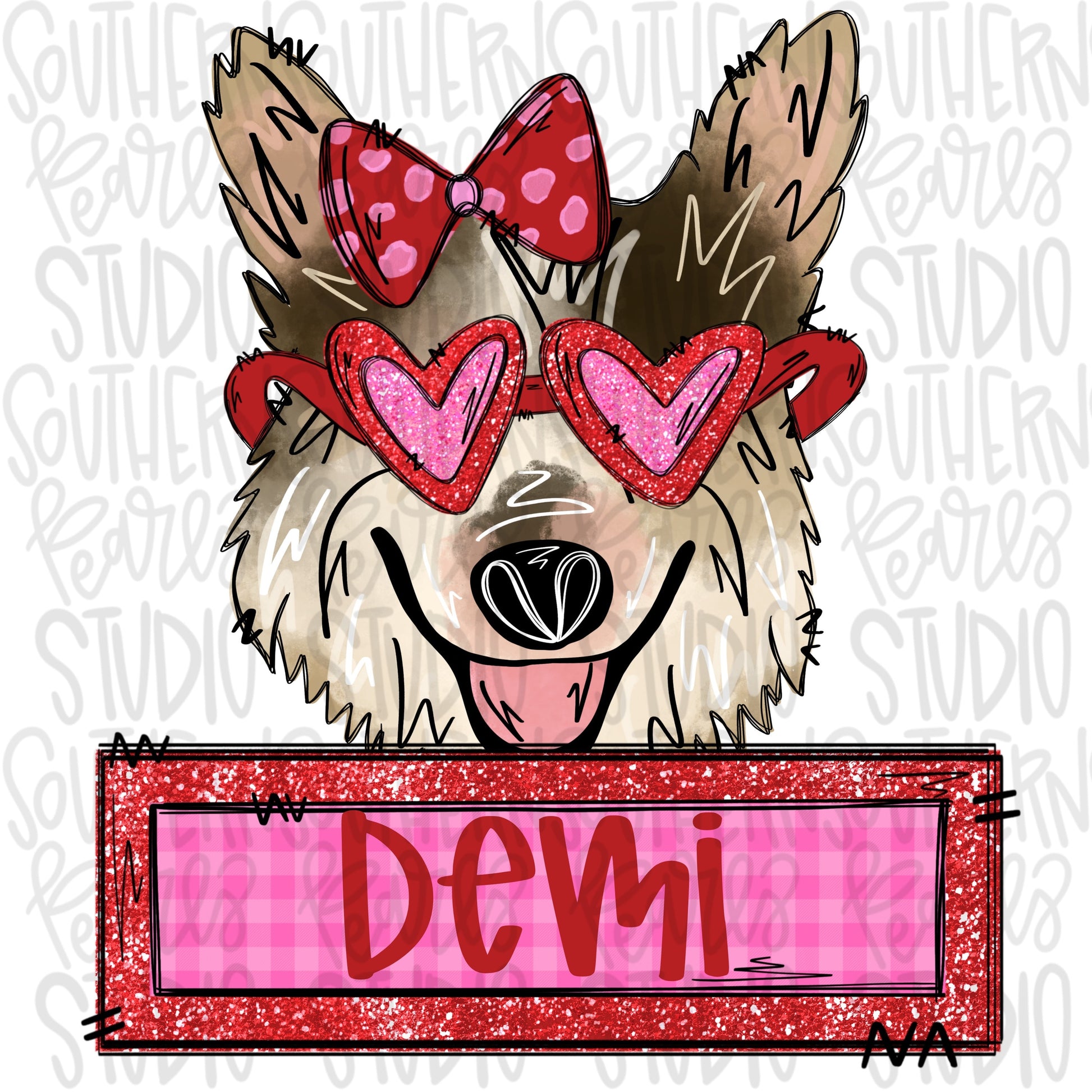 Valentine corgi with patch Girl | Sublimation Design | Digital Download | Women’s, Kids Shirt PNG