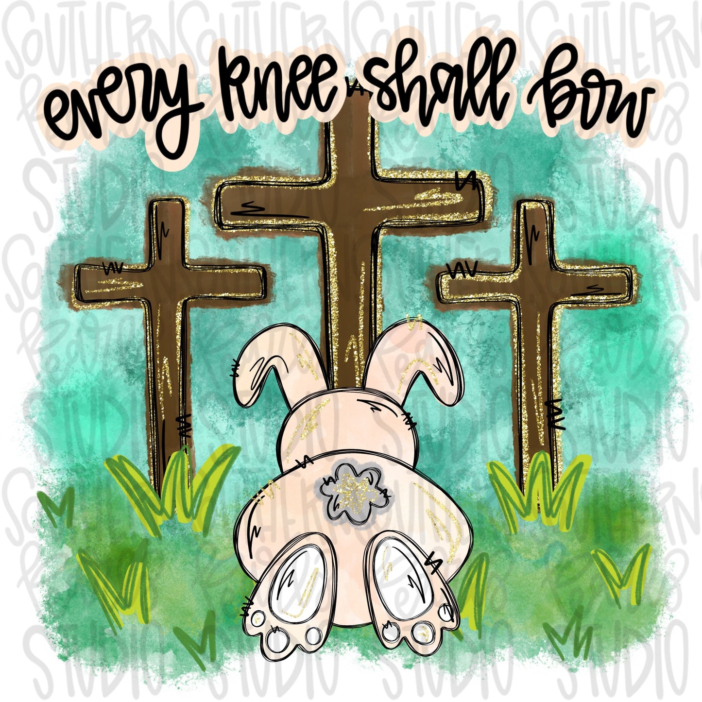 Every knee shall bow | On the third day He rose | He is Risen | Sublimation Design | Digital Download | Women’s, Kids Shirt PNG