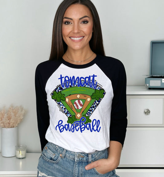 Tomcat Baseball | Sublimation Design | Digital Download | Women’s, Kids Shirt PNG design