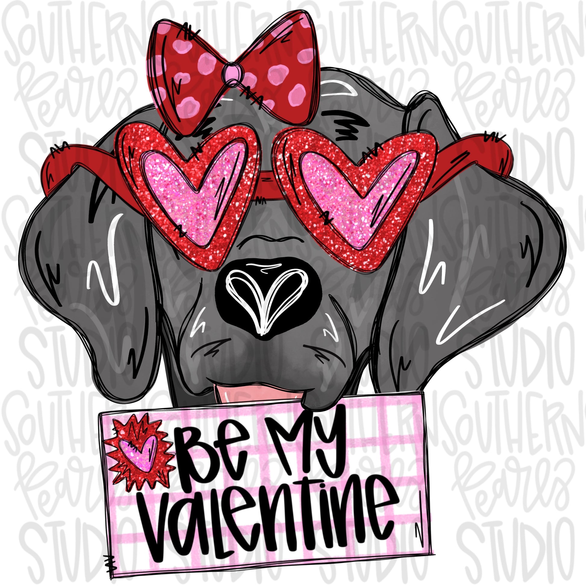 Be My Valentine Weimaraner Girl | Sublimation Design | Digital Download | Women’s, Kids Shirt PNG