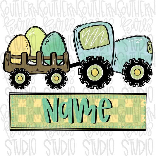 Easter tractor Boy | Sublimation Design | Digital Download | Women’s, Kids Shirt PNG